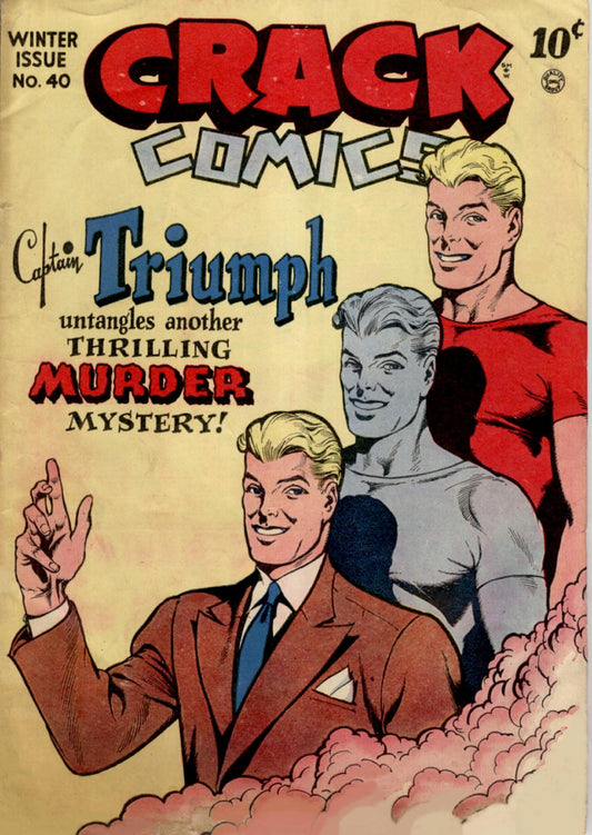 Crack Comics No. 40 authentic public-domain comic cover
