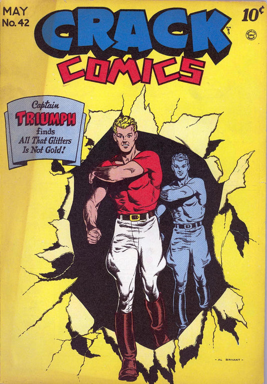 Crack Comics No. 42 authentic public-domain comic cover