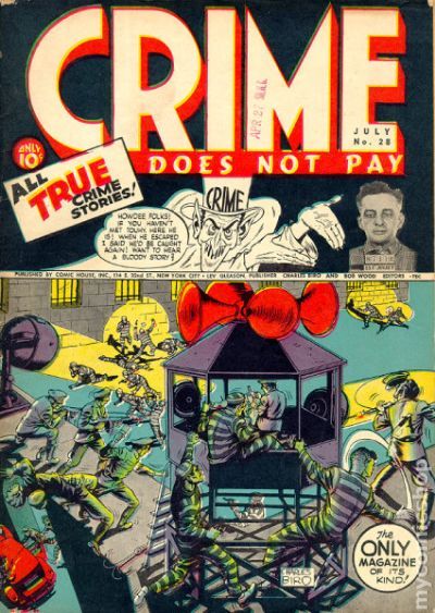 Crime Does Not Pay 22 — authentic 1942 Golden Age comic cover