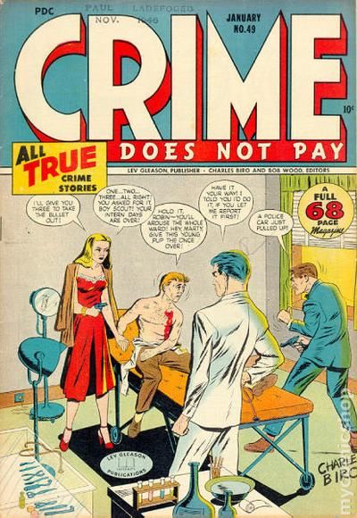 Crime Does Not Pay No. 49 authentic public-domain comic cover