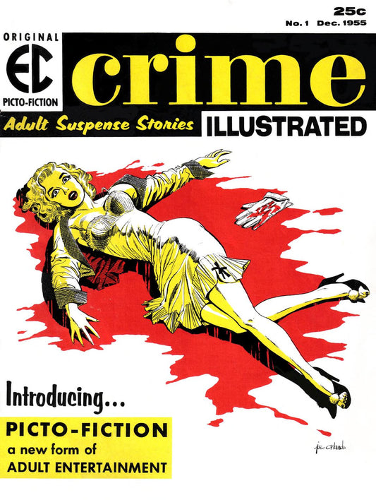 Crime Illustrated No. 1 authentic public-domain comic cover