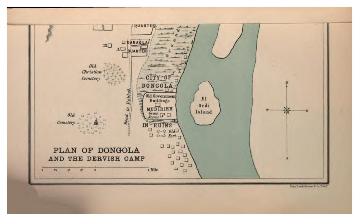 Original plan of Dongola and the Dervish camp