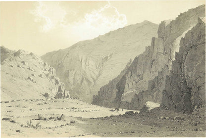 بئر وادي البيضاء — رسم من الطبعة الأصلية
