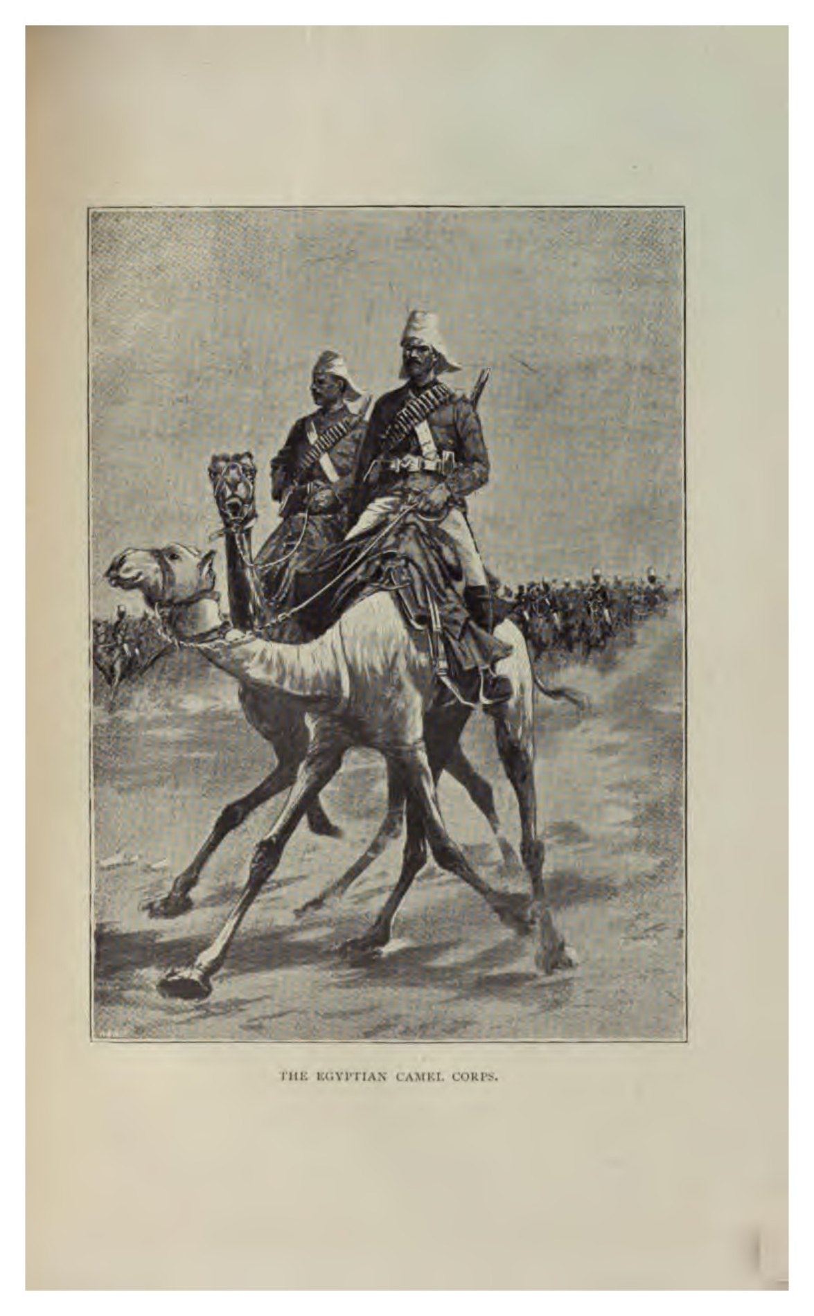 Original 1897 illustration of the Egyptian Camel Corps