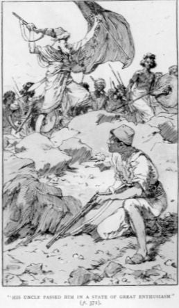 Original Walter Paget illustration of a battle scene