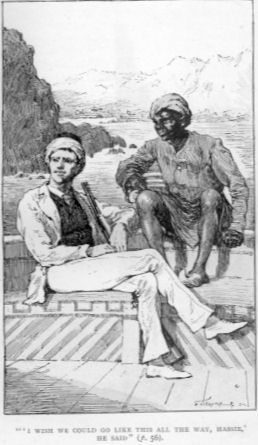 Original Walter Paget illustration of a Nile boat journey