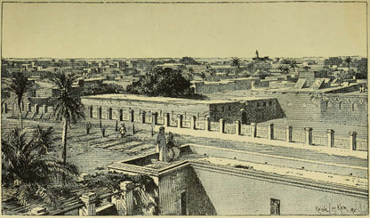 Original 1890 general view of Khartoum