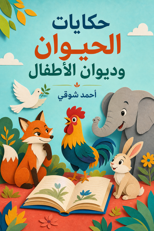 غلاف حكايات الحيوان وديوان الأطفال لأحمد شوقي