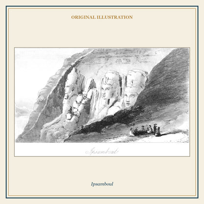 Original nineteenth-century illustration of Ipsamboul