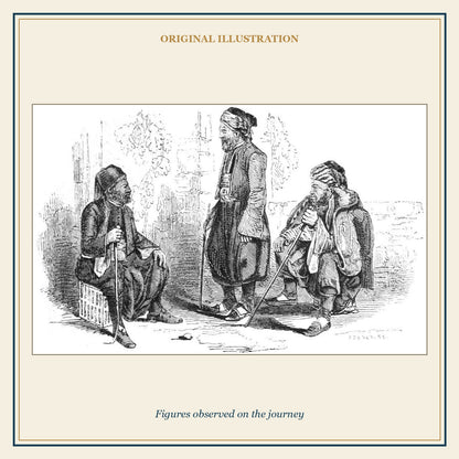 Original nineteenth-century illustration of figures observed on the journey