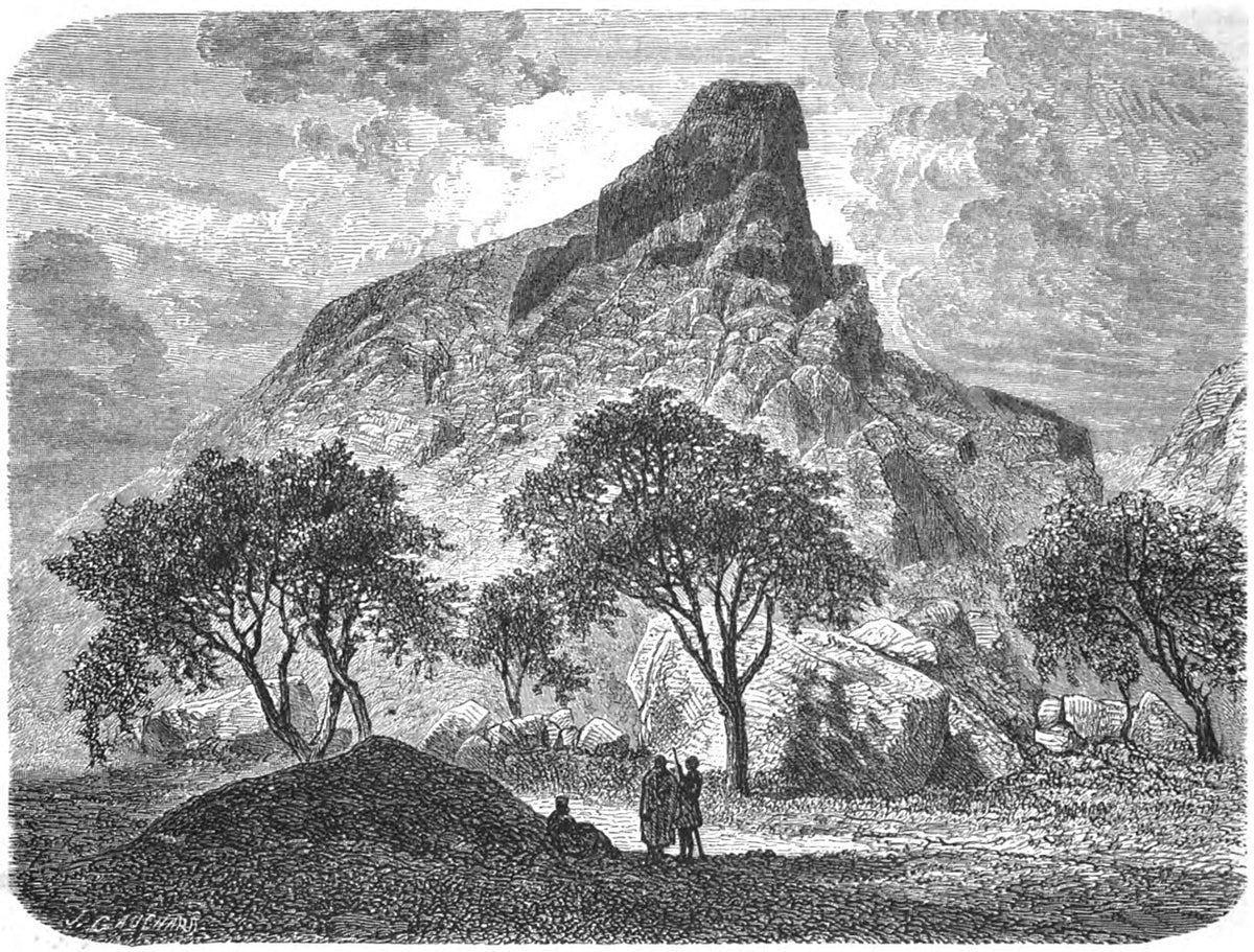 mount kassala and louz — original historical illustration from Journey in Taka