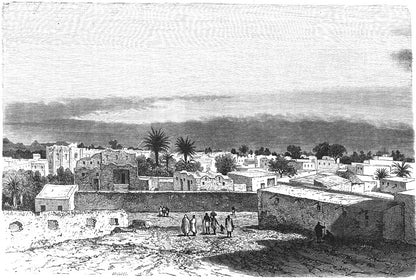 view of kassala — original historical illustration from Journey in Taka