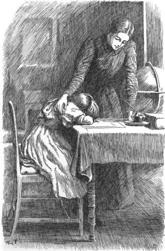 Original L. Leslie Brooke illustration from The Carved Lions