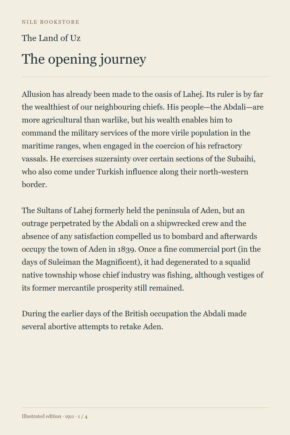 The Land of Uz preview 1 — opening text