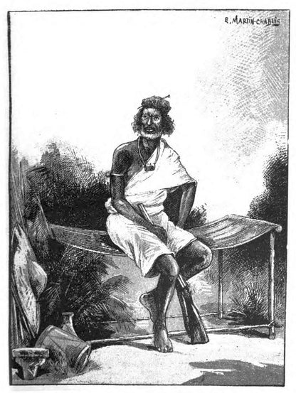 Historical portrait of Hadji Ahmed ben Said, sheikh of Guedena, from the 1885 edition