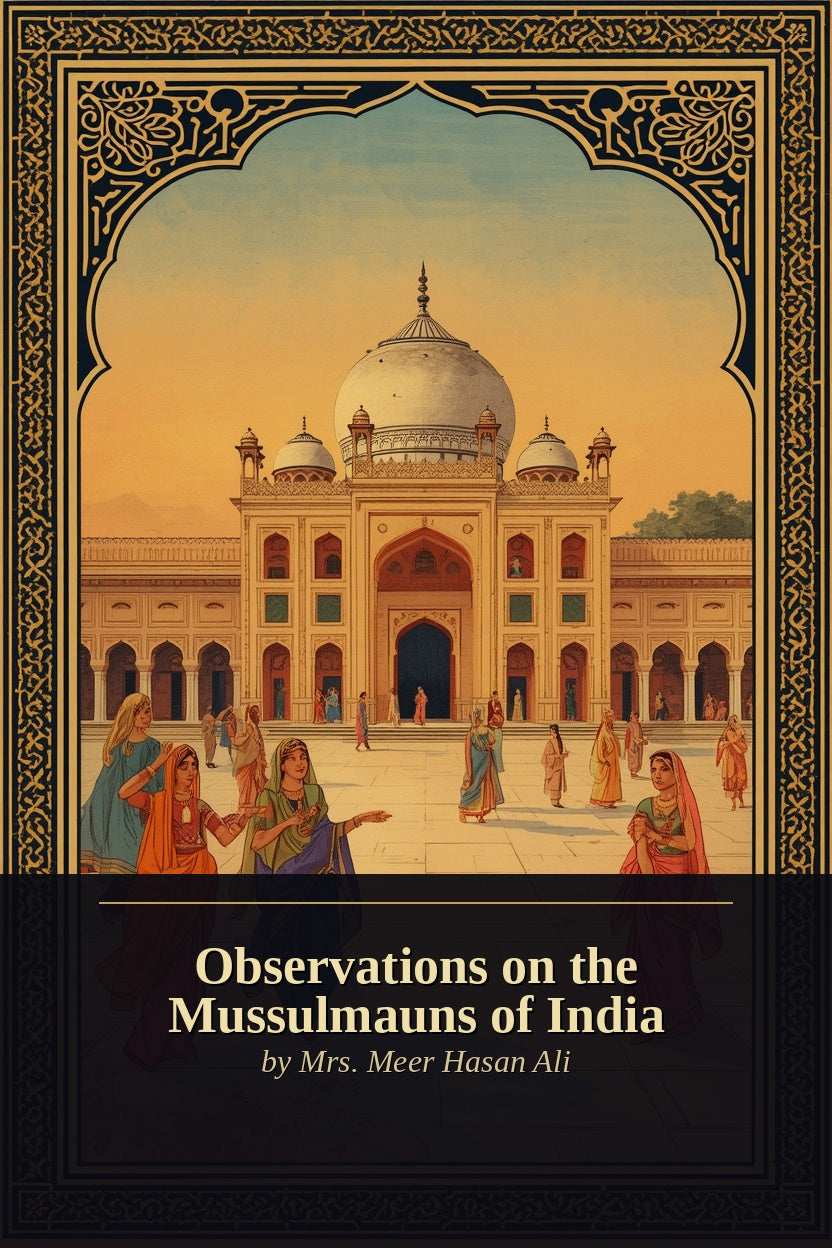 Observations on the Mussulmauns of India cover