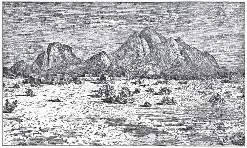 Original 1884 illustration of Kassala Mountain