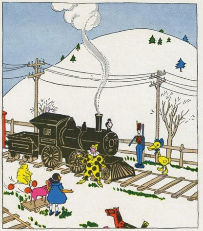 Original Lois Lenski illustration from The Little Engine That Could