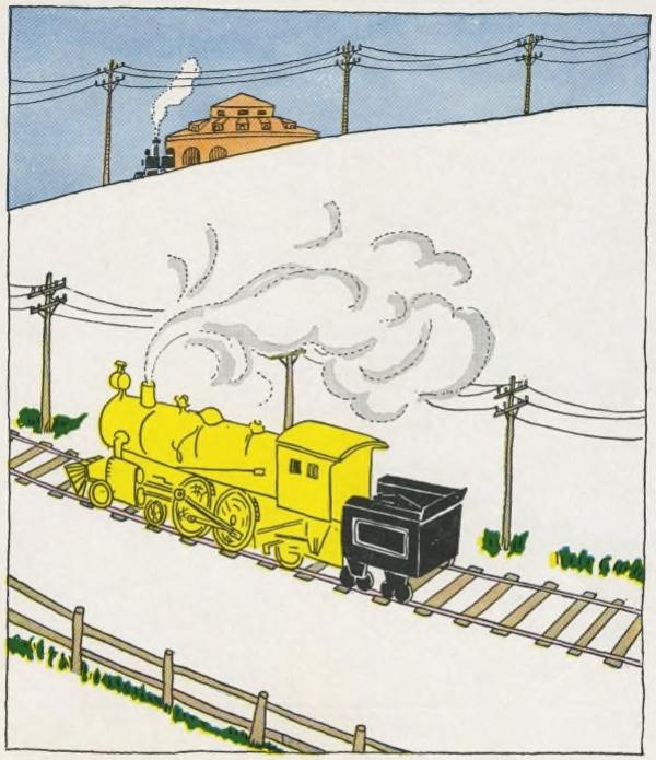 Original Lois Lenski illustration from The Little Engine That Could