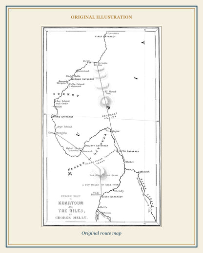 Original route map to Khartoum and the Niles
