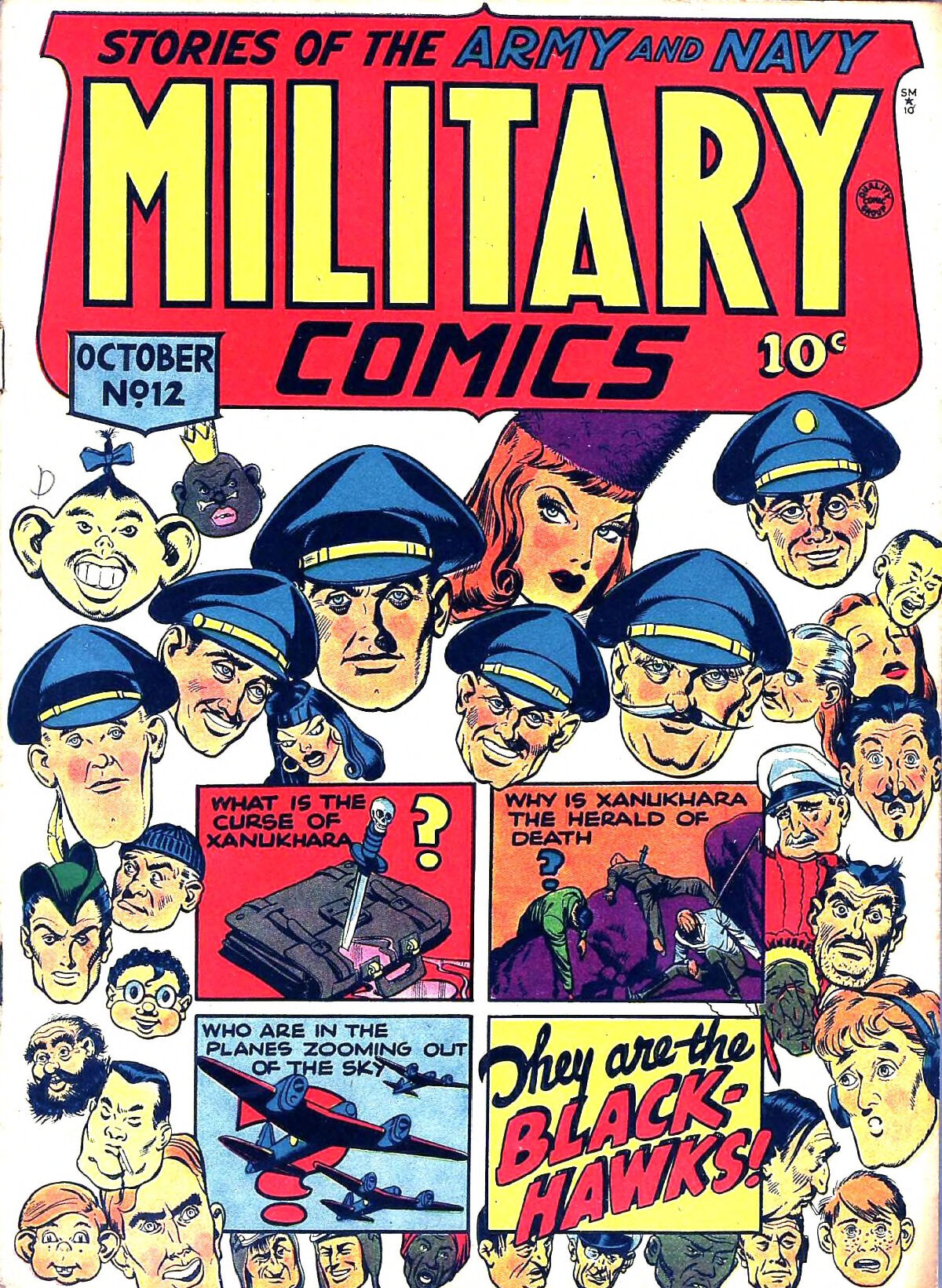 Cover of Military Comics 012