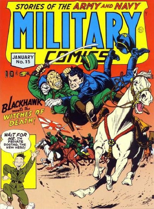 Cover of Military Comics 015