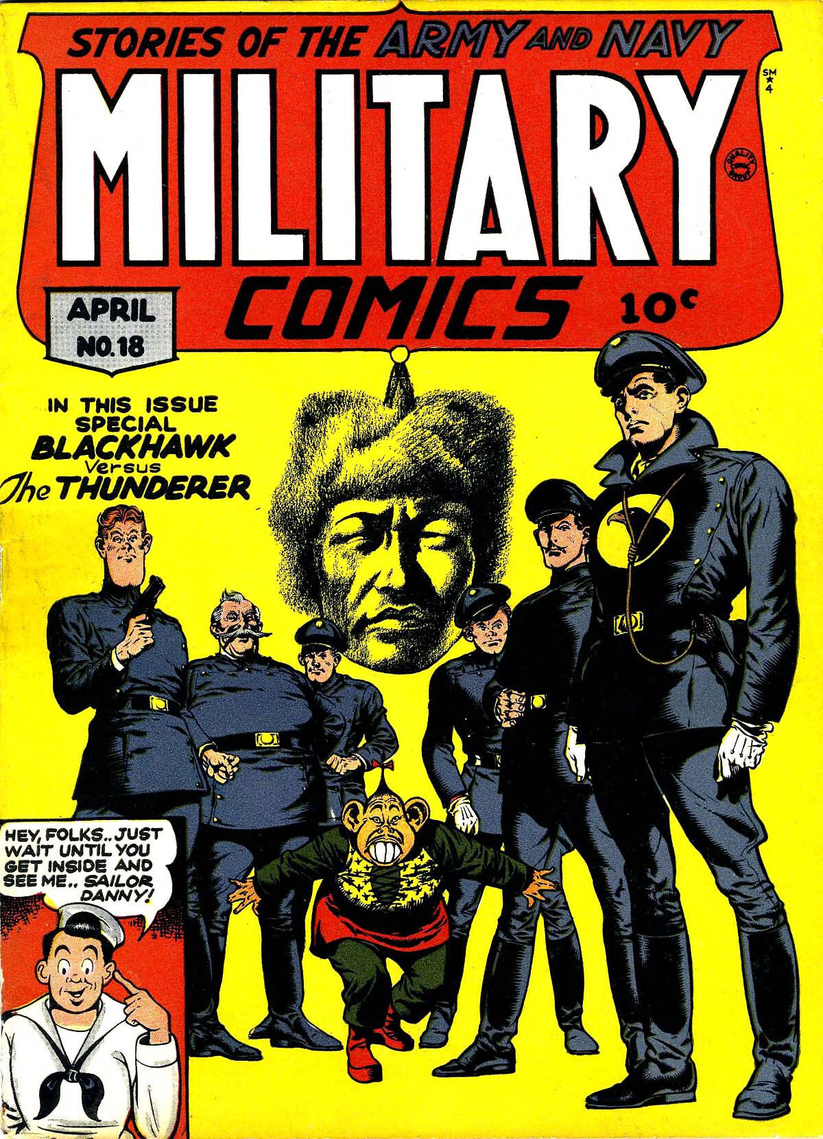 Cover of Military Comics 018