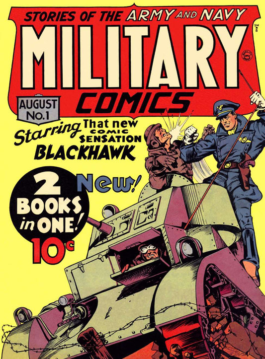 Military Comics 1 cover, August 1941, Quality Comics