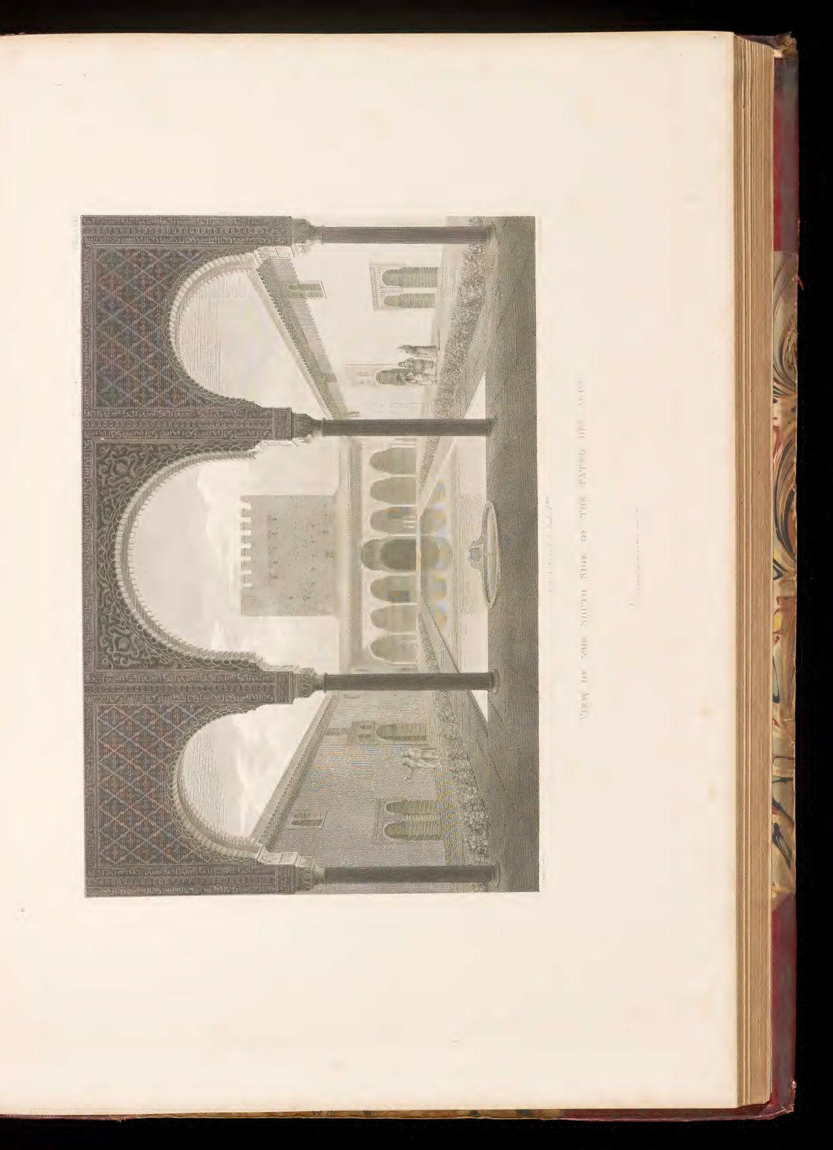 Court of the Alhambra — original engraved plate