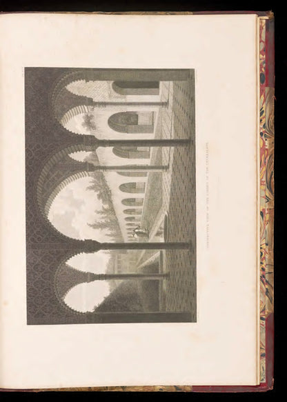 Garden of the Generalife — original engraved plate