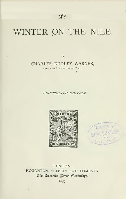 Original 1895 eighteenth-edition title page