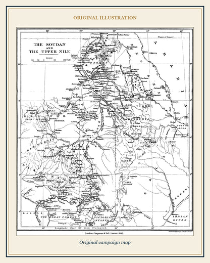 Original campaign map from Khartoum Campaign, 1898