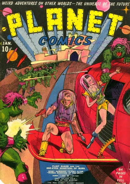 Planet Comics number 1 authentic January 1940 cover