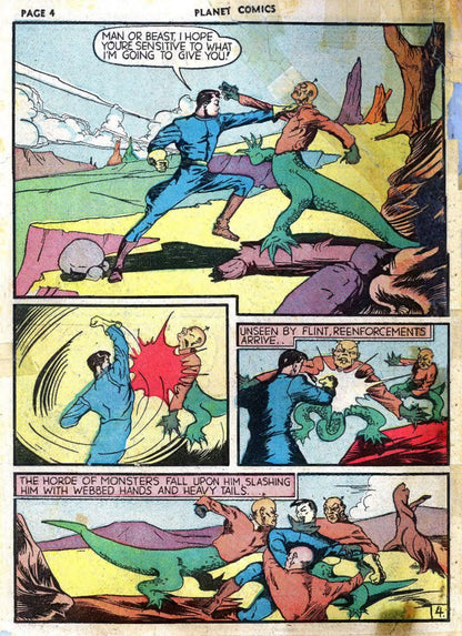 Flint Baker battles creatures on Pluto