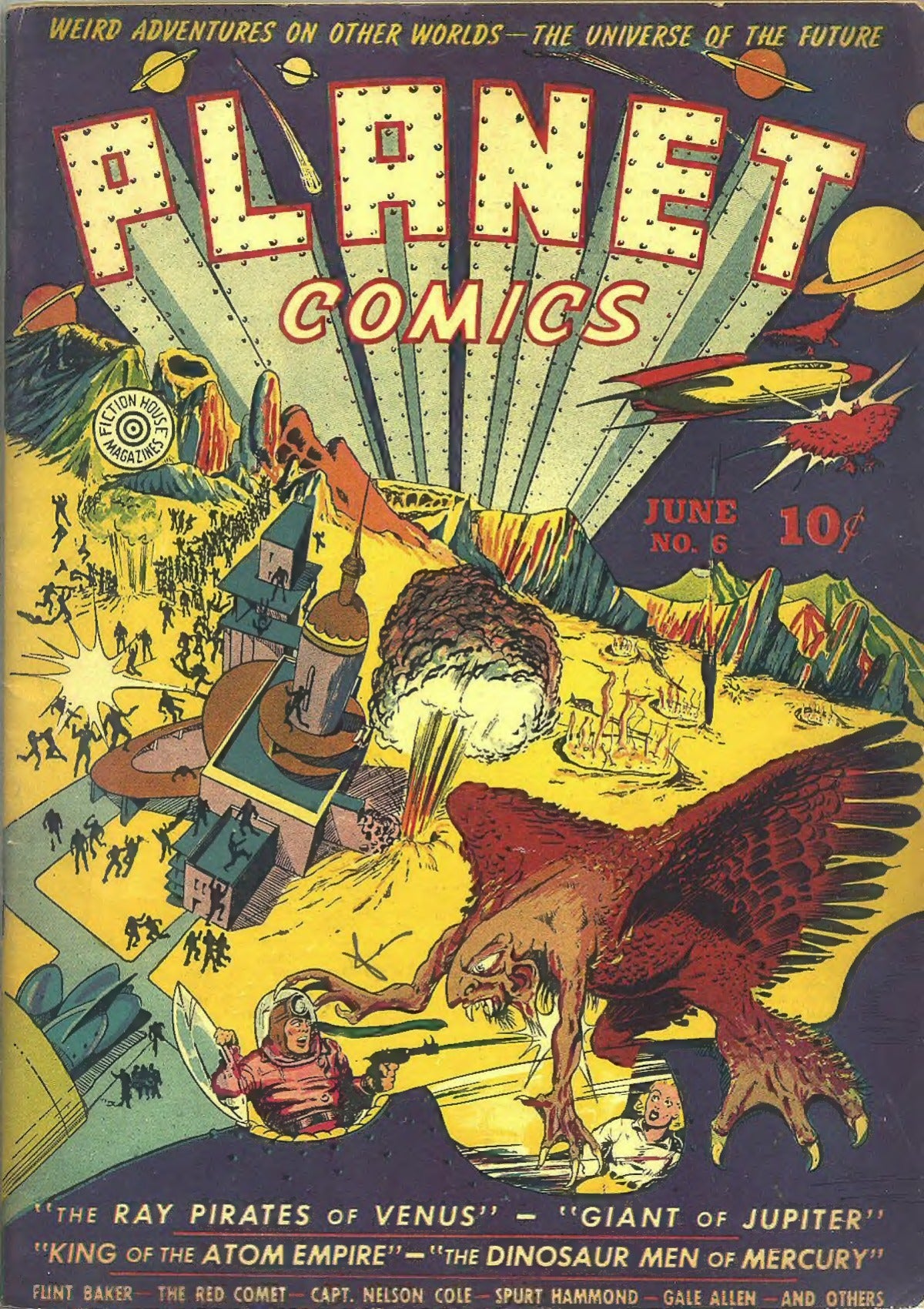 Planet Comics #6 authentic June 1940 cover