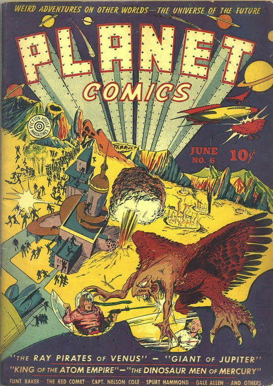 Planet Comics #6 authentic June 1940 cover
