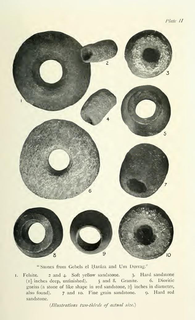 Stone objects from Gebel Haraza and Um Durrag