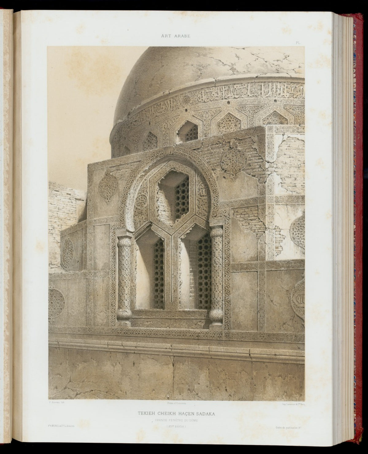 Historic Cairo architecture plate from Prisse d'Avennes