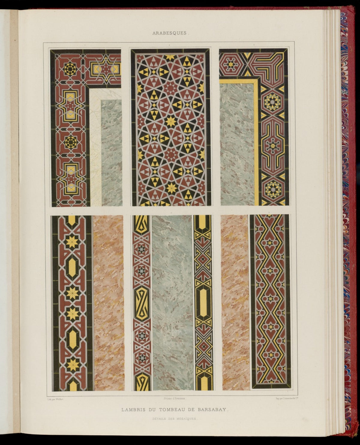 Decorative architectural plate from Arab Art