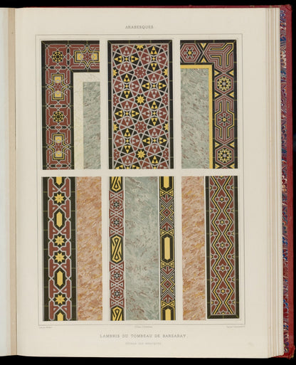 Decorative architectural plate from Arab Art