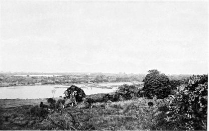 Original 1905 photograph of the source of the Blue Nile with Lake Tsana in the distance