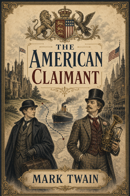The American Claimant by Mark Twain — illustrated EPUB and audiobook cover