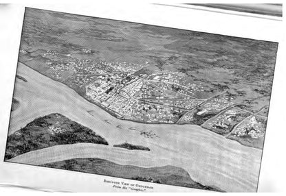 Bird's-eye view of Omdurman — original illustration