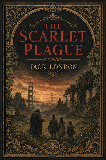 The Scarlet Plague by Jack London — illustrated EPUB and audiobook cover