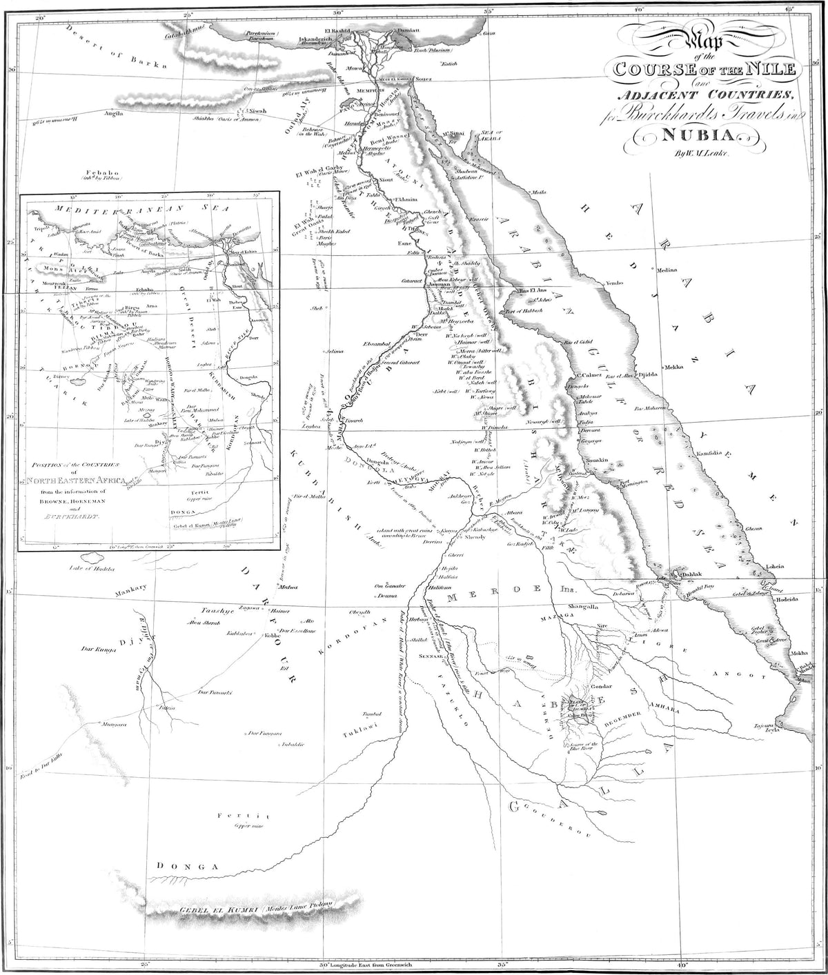 Original map of the Nile and adjacent countries