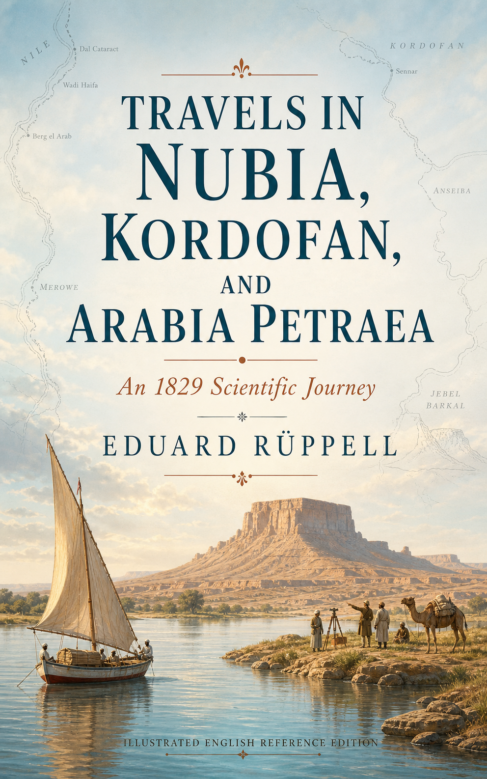 Cover of Travels in Nubia, Kordofan, and Arabia Petraea by Eduard Rüppell