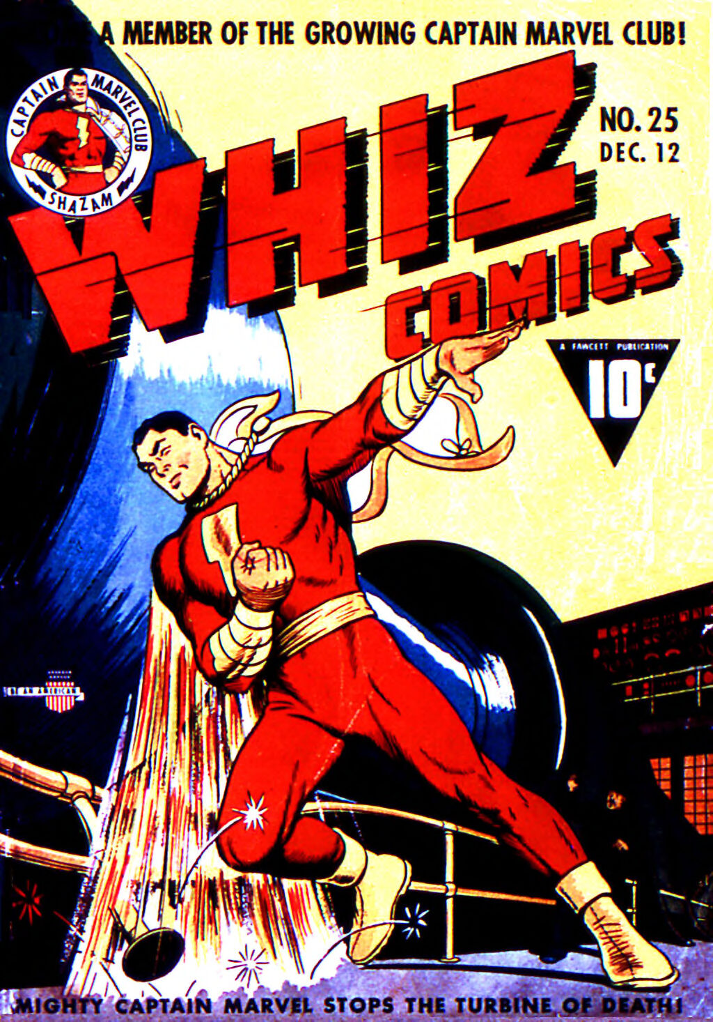 Cover of Whiz Comics 025