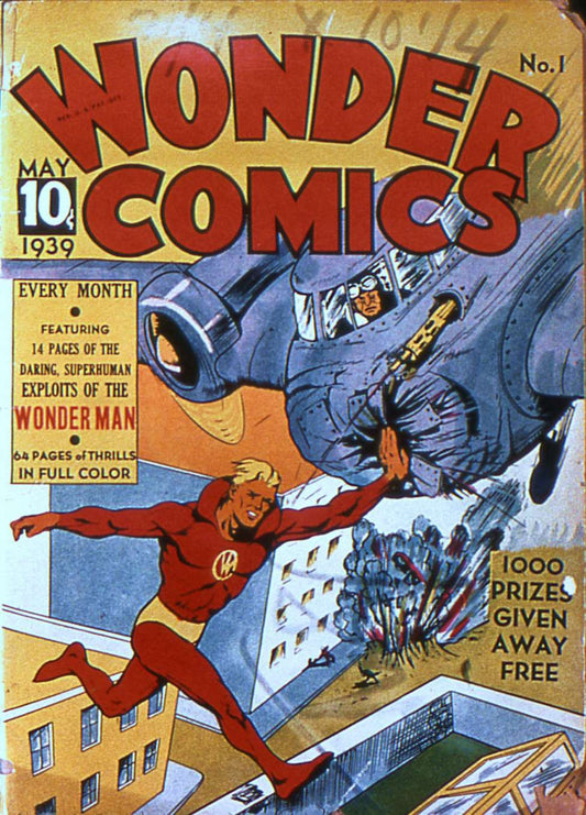 Wonder Comics 1 cover, May 1939, Fox Feature Syndicate