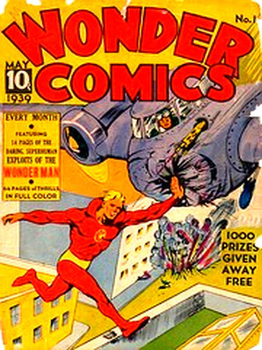 Wonder Comics 001 — Golden Age comic book cover